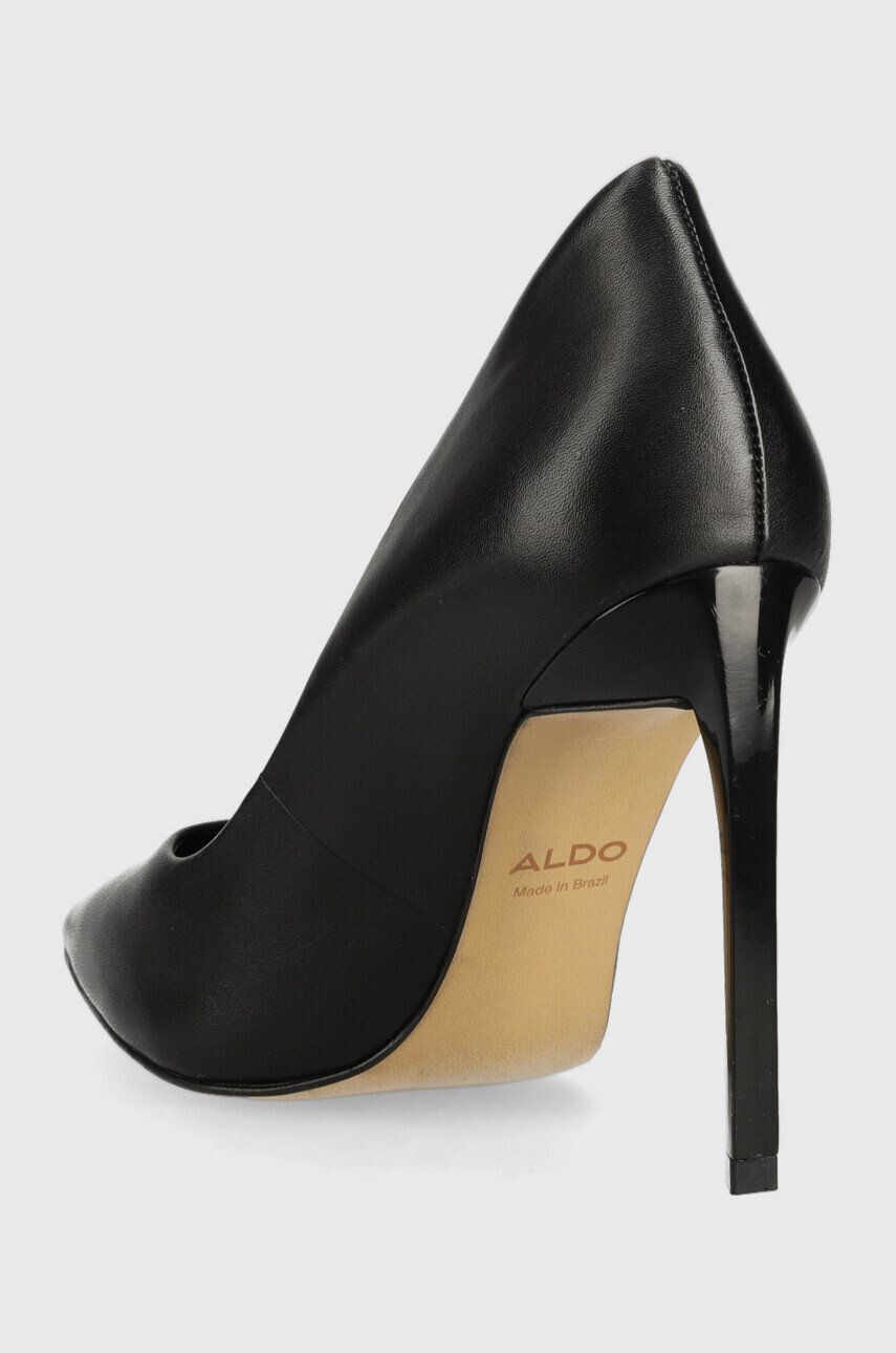 Aldo stilettos de piele Kennedi culoarea negru - Pled.ro