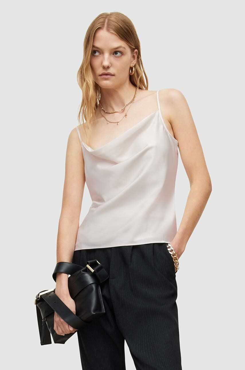 AllSaints bluza culoarea alb - Pled.ro