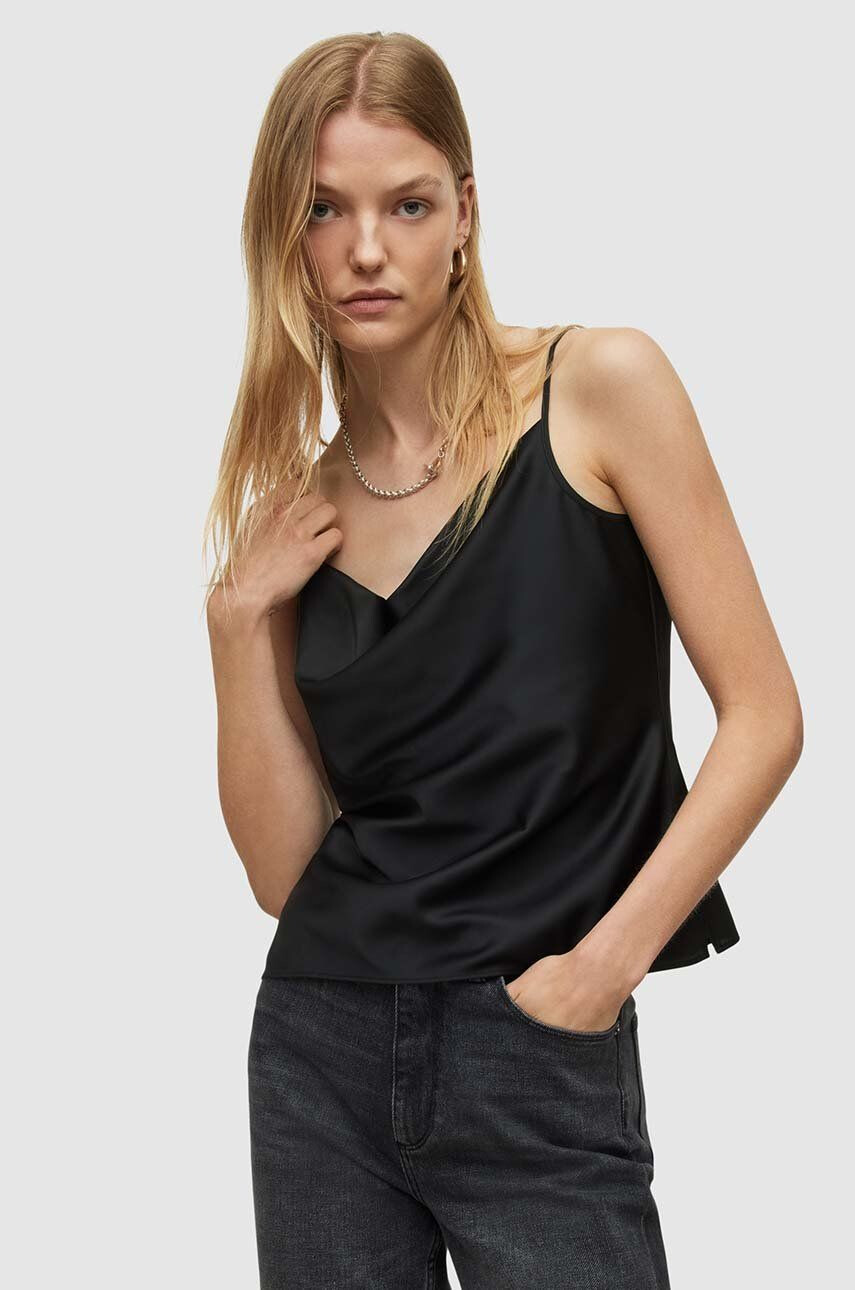 AllSaints bluza culoarea negru - Pled.ro