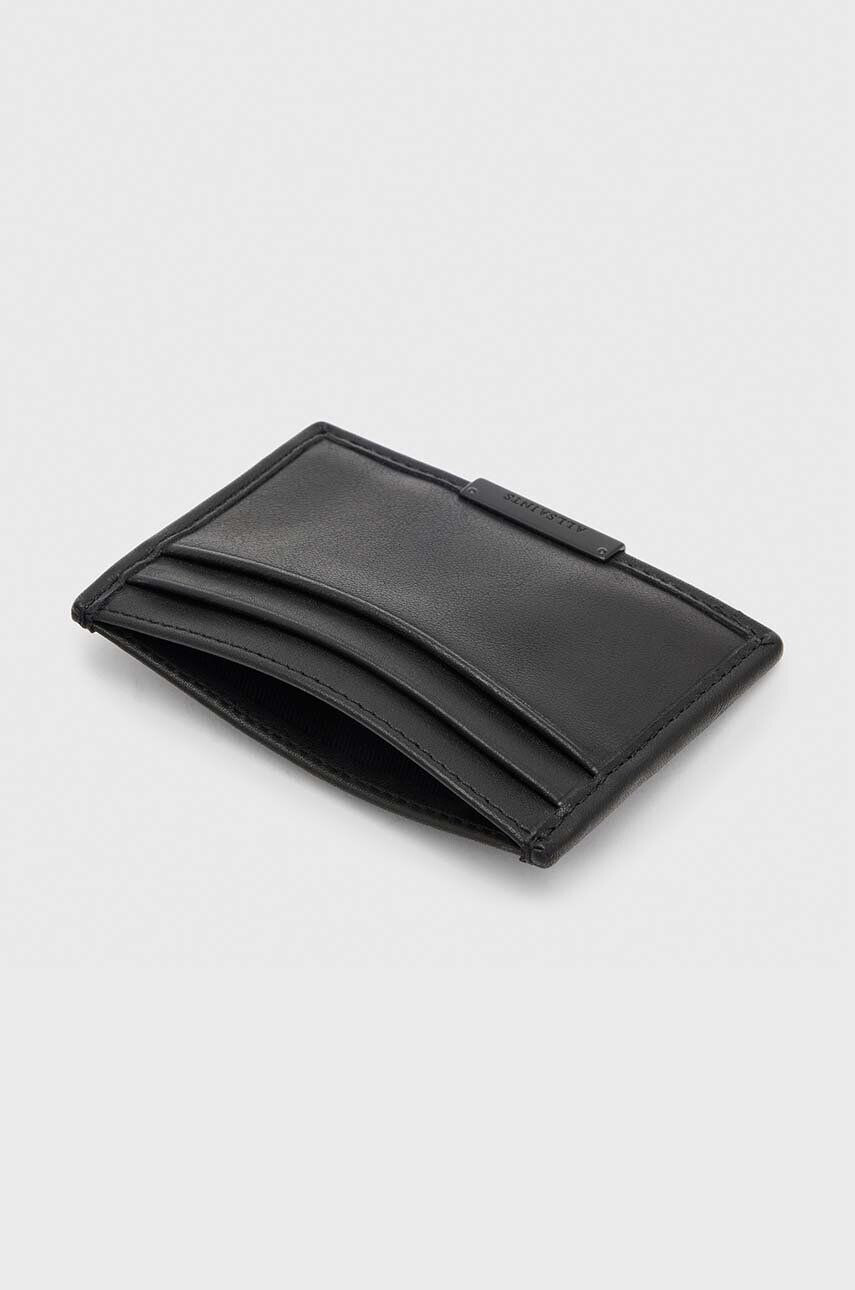 AllSaints carcasa din piele DOVE CARDHOLDER culoarea negru - Pled.ro