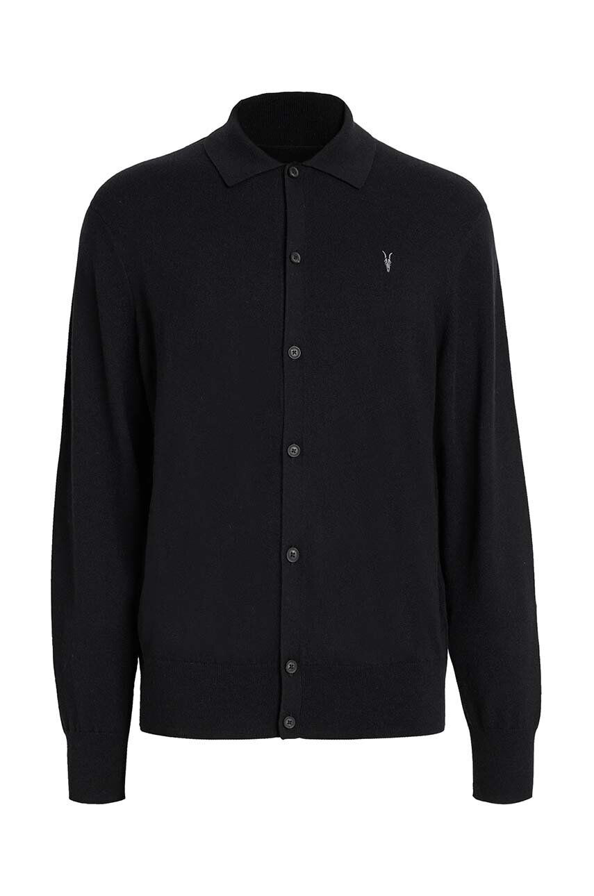 AllSaints cardigan KILBURN CARDIGAN barbati culoarea negru - Pled.ro