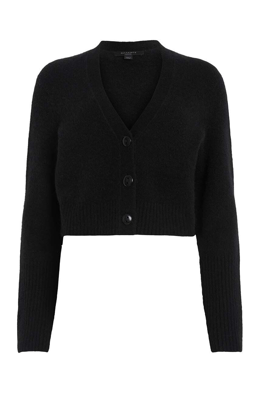 AllSaints cardigan WICK CARDIGAN femei culoarea negru light - Pled.ro