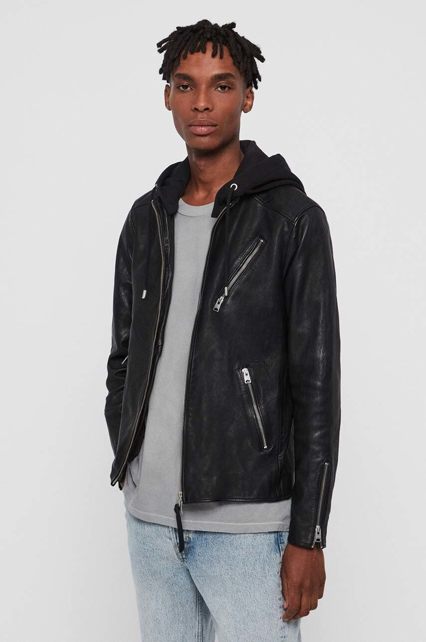 AllSaints Geaca de piele Harwood Jacket - Pled.ro