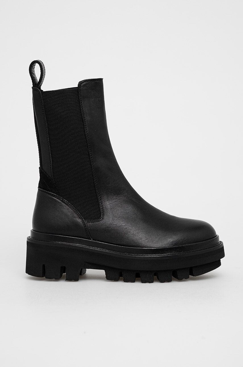 AllSaints Ghete Chelsea de piele Billie - Pled.ro