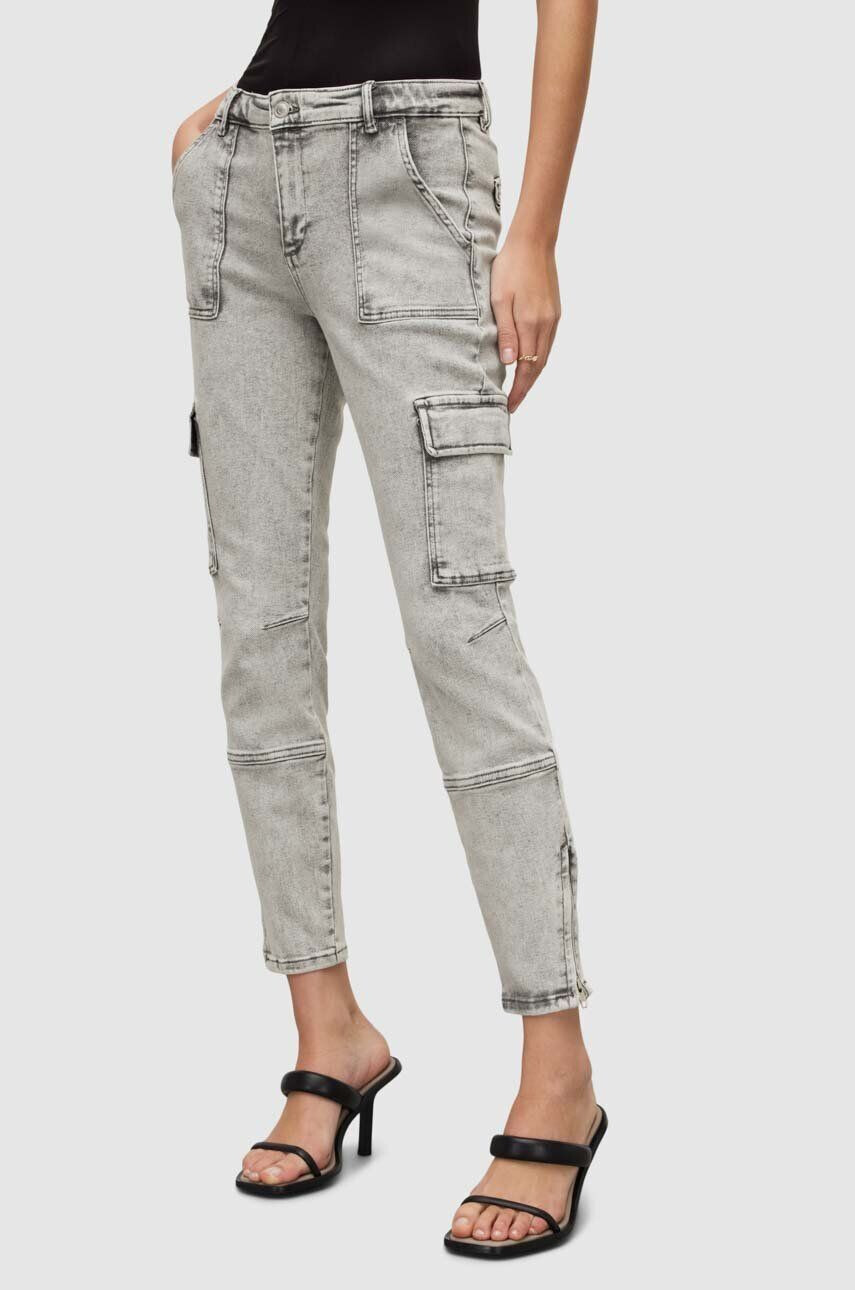 AllSaints jeansi femei culoarea gri - Pled.ro