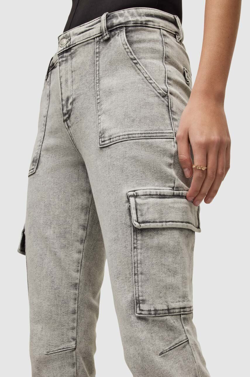 AllSaints jeansi femei culoarea gri - Pled.ro