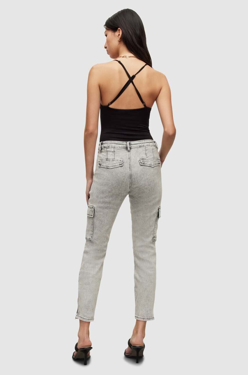 AllSaints jeansi femei culoarea gri - Pled.ro