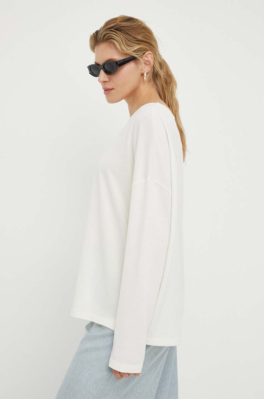 AllSaints longsleeve femei culoarea alb - Pled.ro