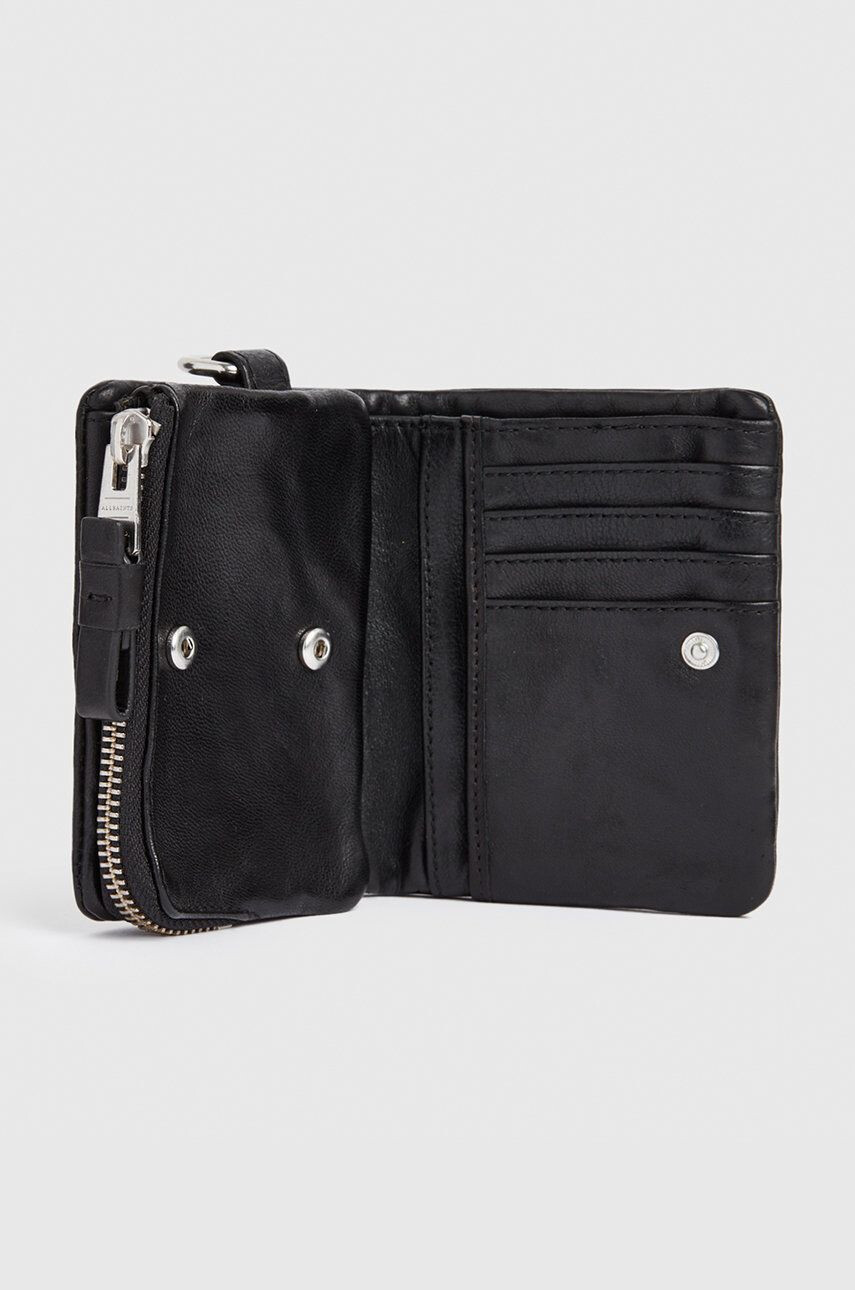 AllSaints portofel de piele barbati culoarea negru - Pled.ro