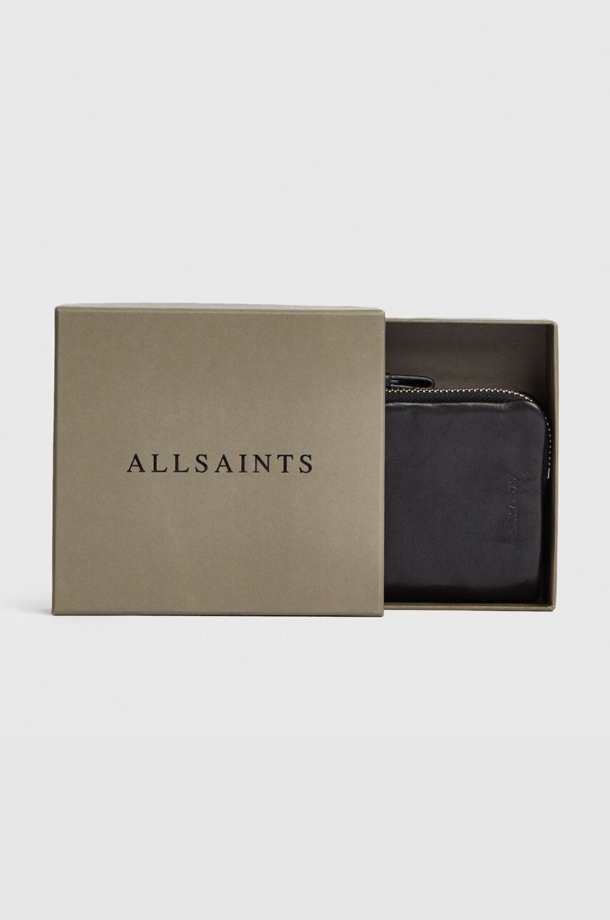 AllSaints portofel de piele barbati culoarea negru - Pled.ro