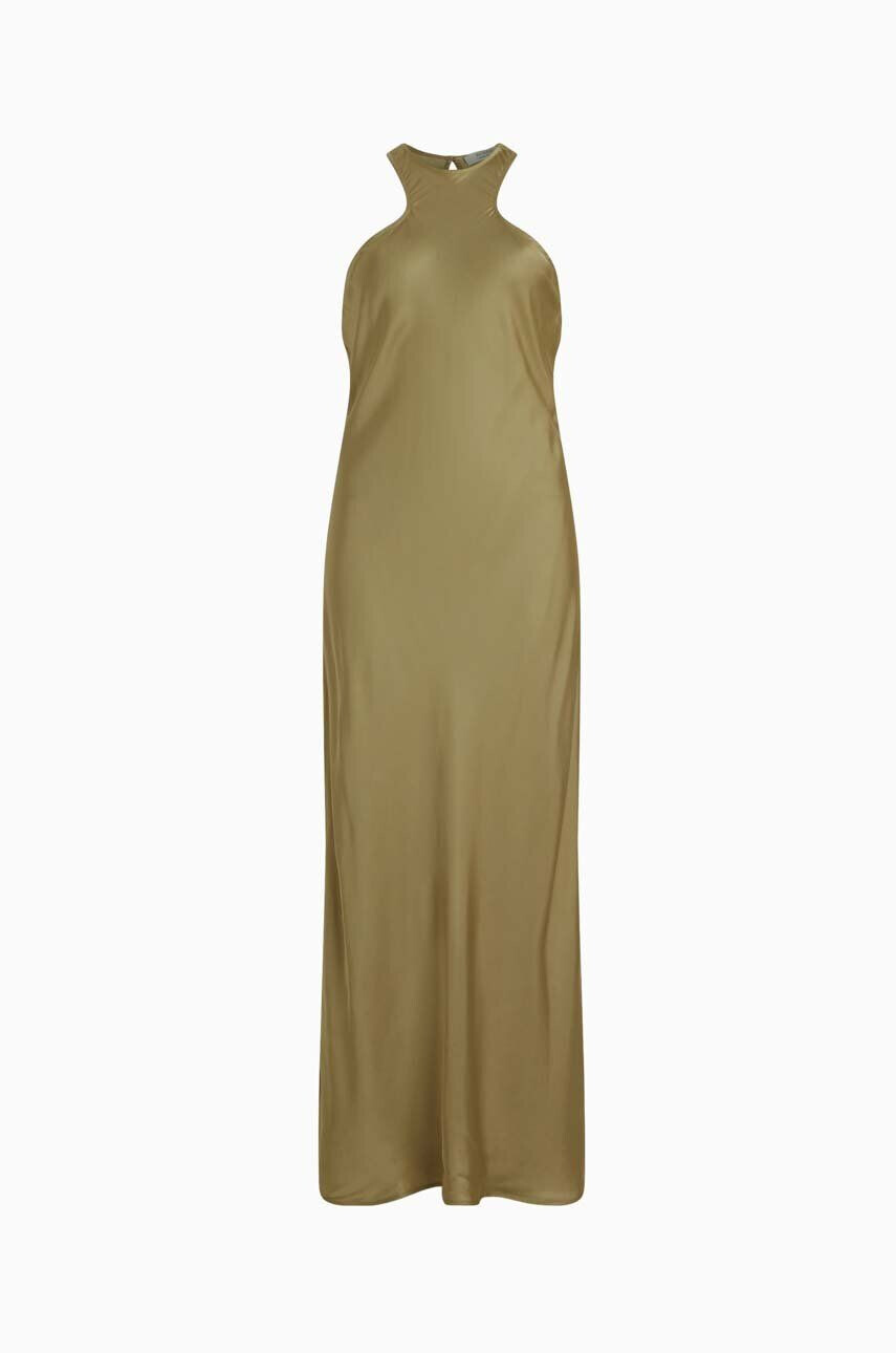 AllSaints rochie culoarea bej maxi mulata - Pled.ro