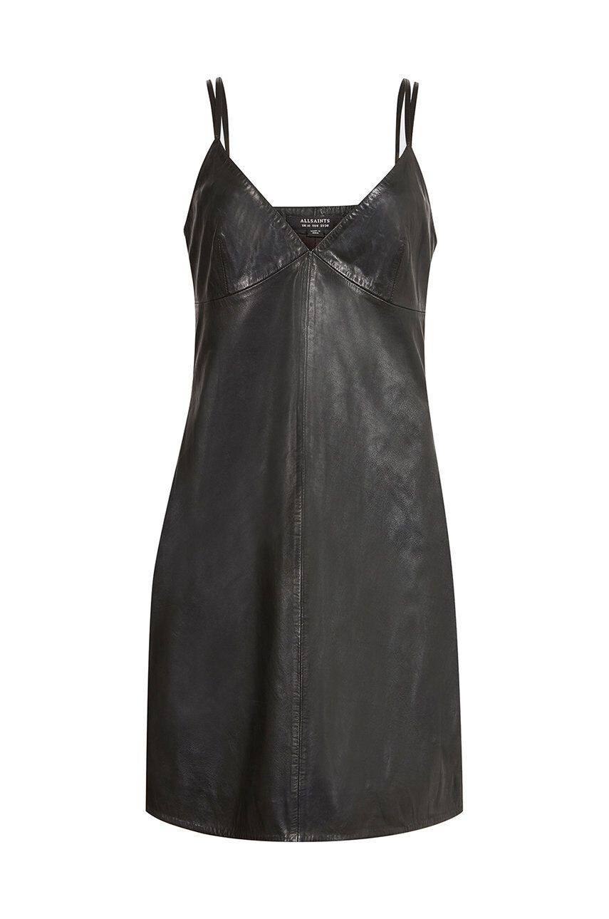 AllSaints rochie culoarea negru mini drept - Pled.ro