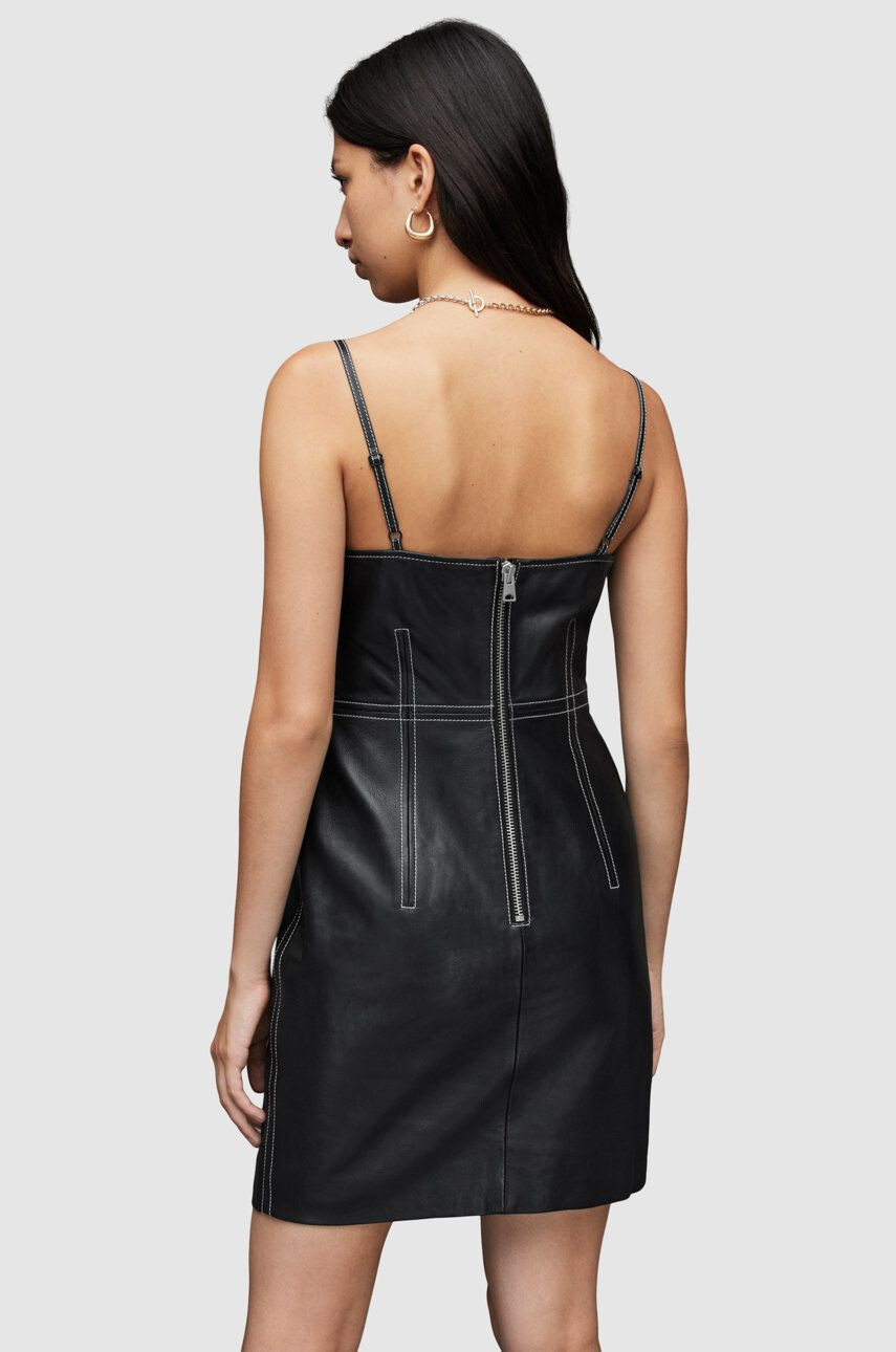 AllSaints rochie de piele - Pled.ro