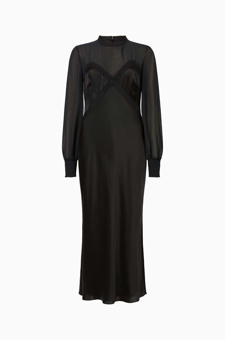 AllSaints rochie din amestec de matase - Pled.ro