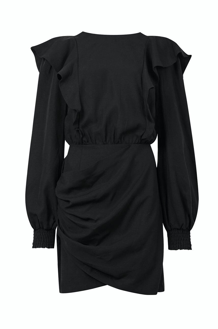 AllSaints Rochie Elodie culoarea negru mini model drept - Pled.ro