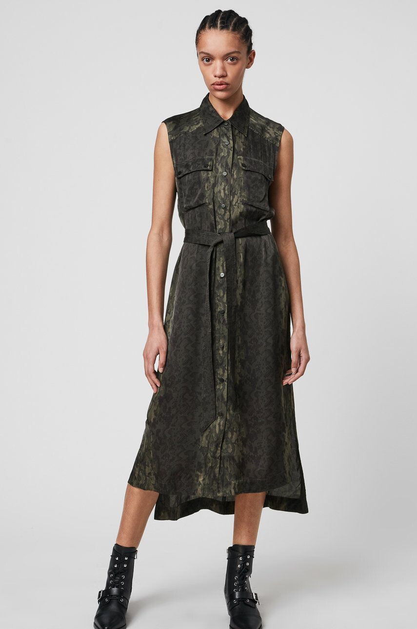 AllSaints Rochie Esthie Masala - Pled.ro