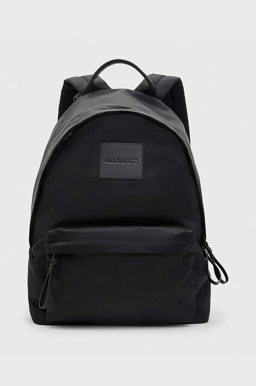 AllSaints rucsac CARABINER NYLON BACK barbati culoarea negru mare neted - Pled.ro