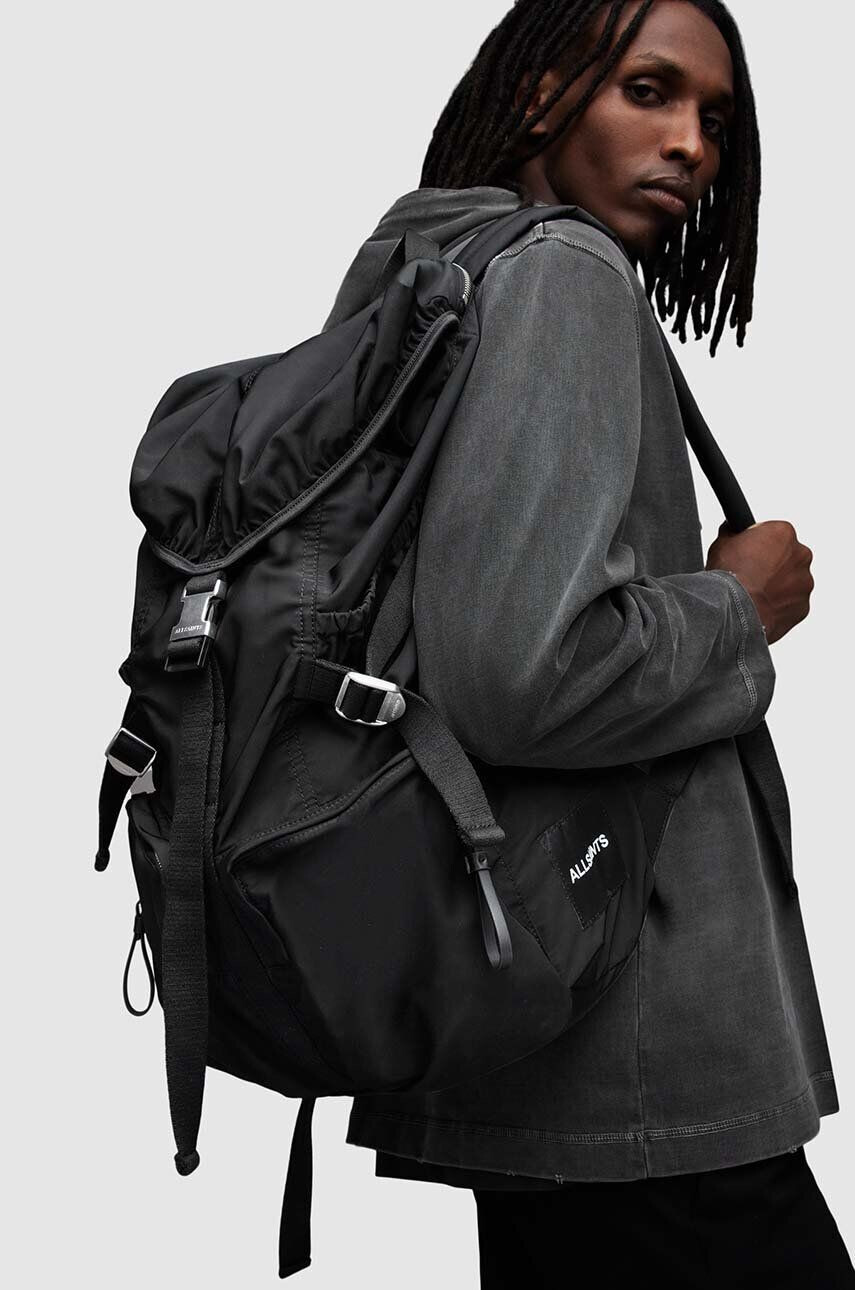 AllSaints rucsac REN HIKING BACKPACK barbati culoarea negru mare neted - Pled.ro