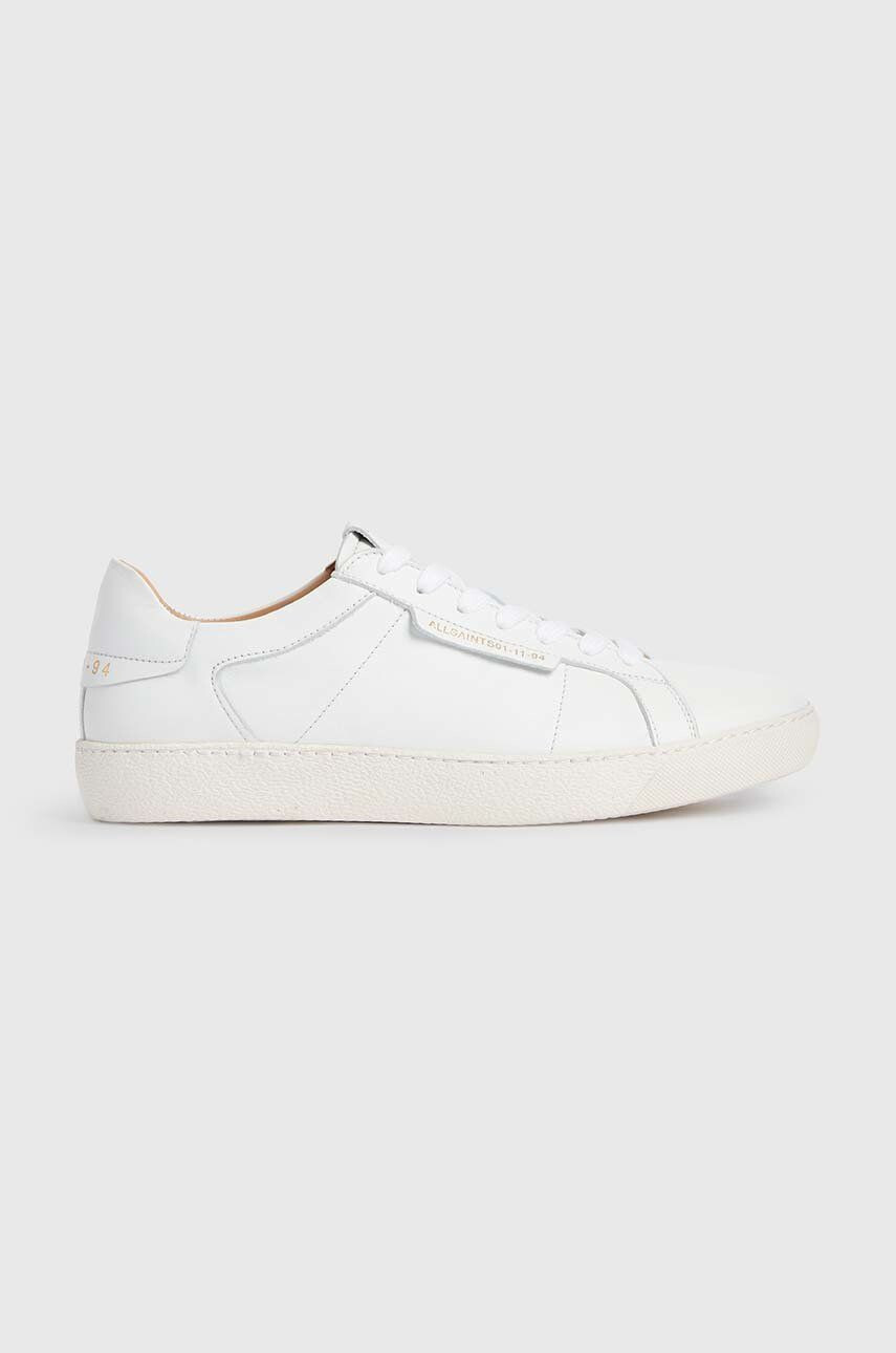 AllSaints sneakers din piele Sheer culoarea alb - Pled.ro