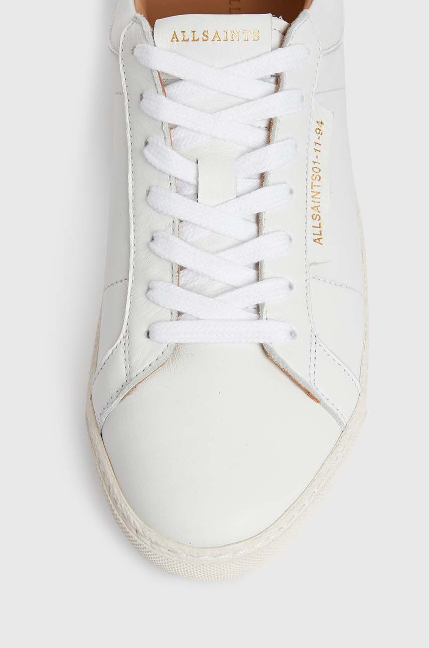 AllSaints sneakers din piele Sheer culoarea alb - Pled.ro