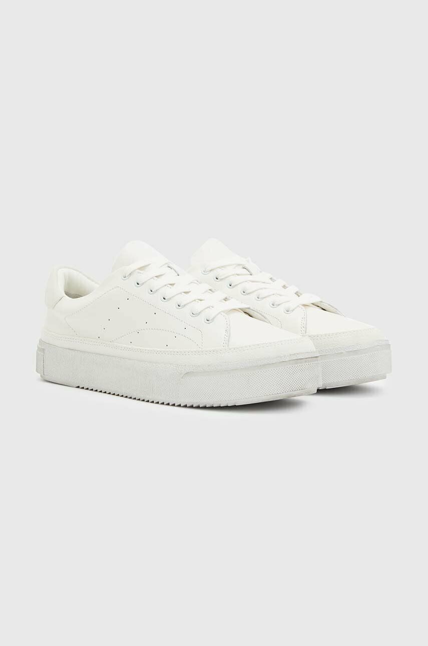 AllSaints sneakers din piele TRISH culoarea alb WF031S - Pled.ro