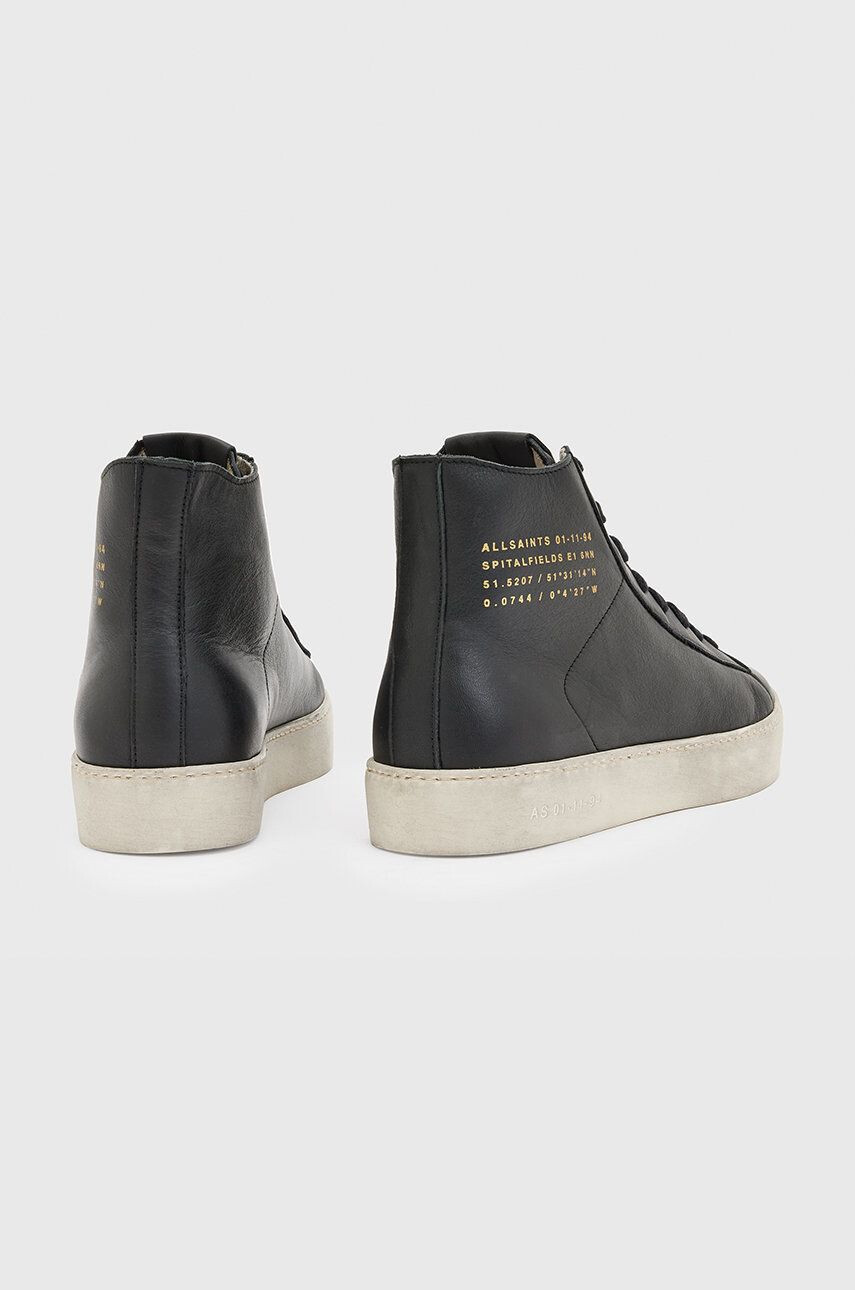 AllSaints tenisi de piele Tana High Top femei culoarea negru - Pled.ro