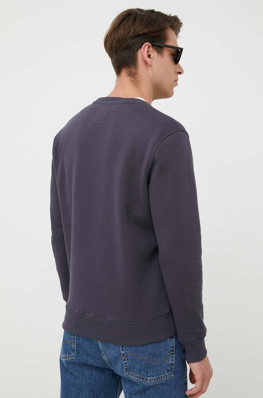 Alpha Industries bluză Basic Sweater bărbați culoarea albastru marin cu imprimeu 178302.02-Navy - Pled.ro