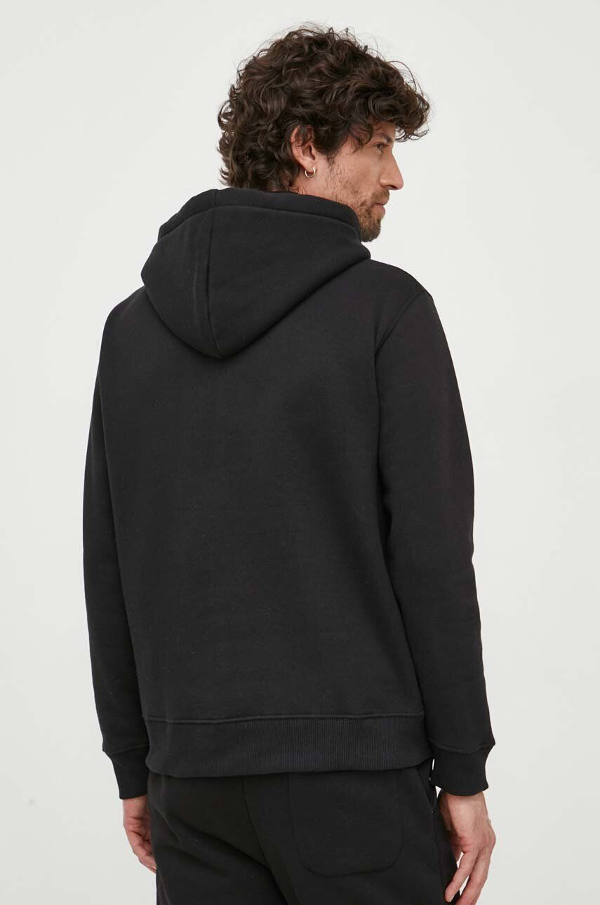 Alpha Industries bluză Basic Hoody Small Logo bărbați culoarea negru cu glugă cu imprimeu 196318.03-black - Pled.ro