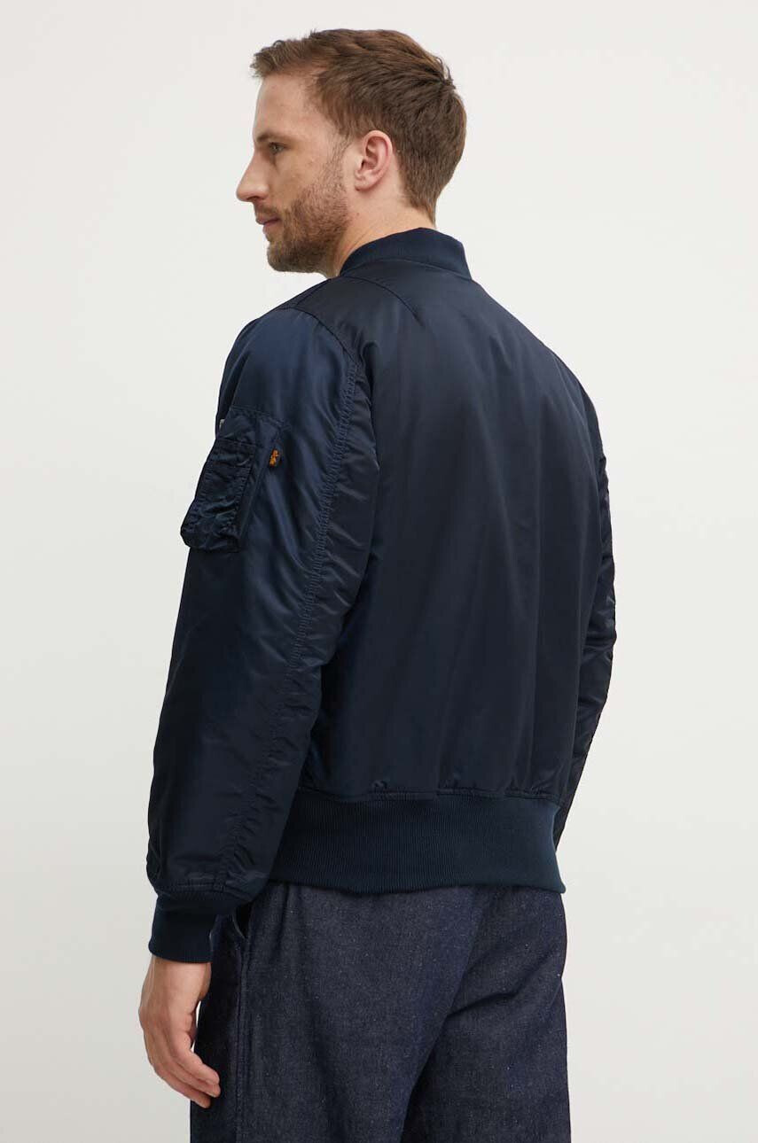 Alpha Industries geacă MA-1 bărbați culoarea albastru marin de tranziție oversize 100101.07-rep.blue - Pled.ro