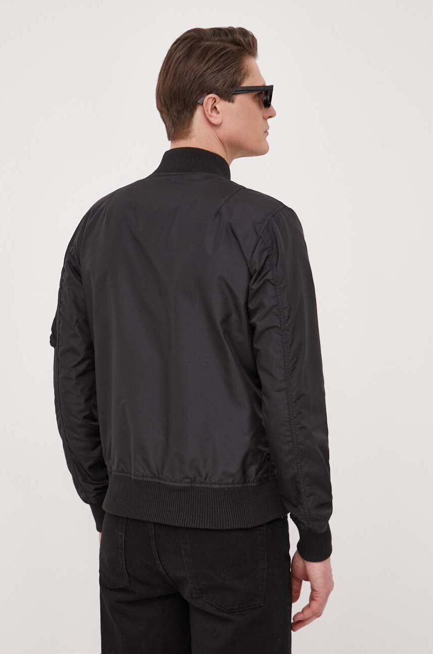 Alpha Industries geacă bomber MA-1 TT bărbați culoarea negru de tranziție 191103.03-Black - Pled.ro