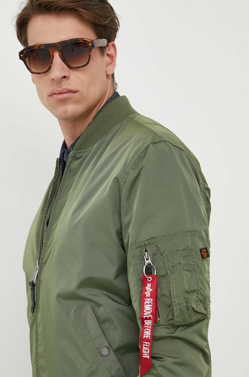 Alpha Industries geacă bomber MA-1 TT bărbați culoarea verde de tranziție 191103.01-SageGreen - Pled.ro