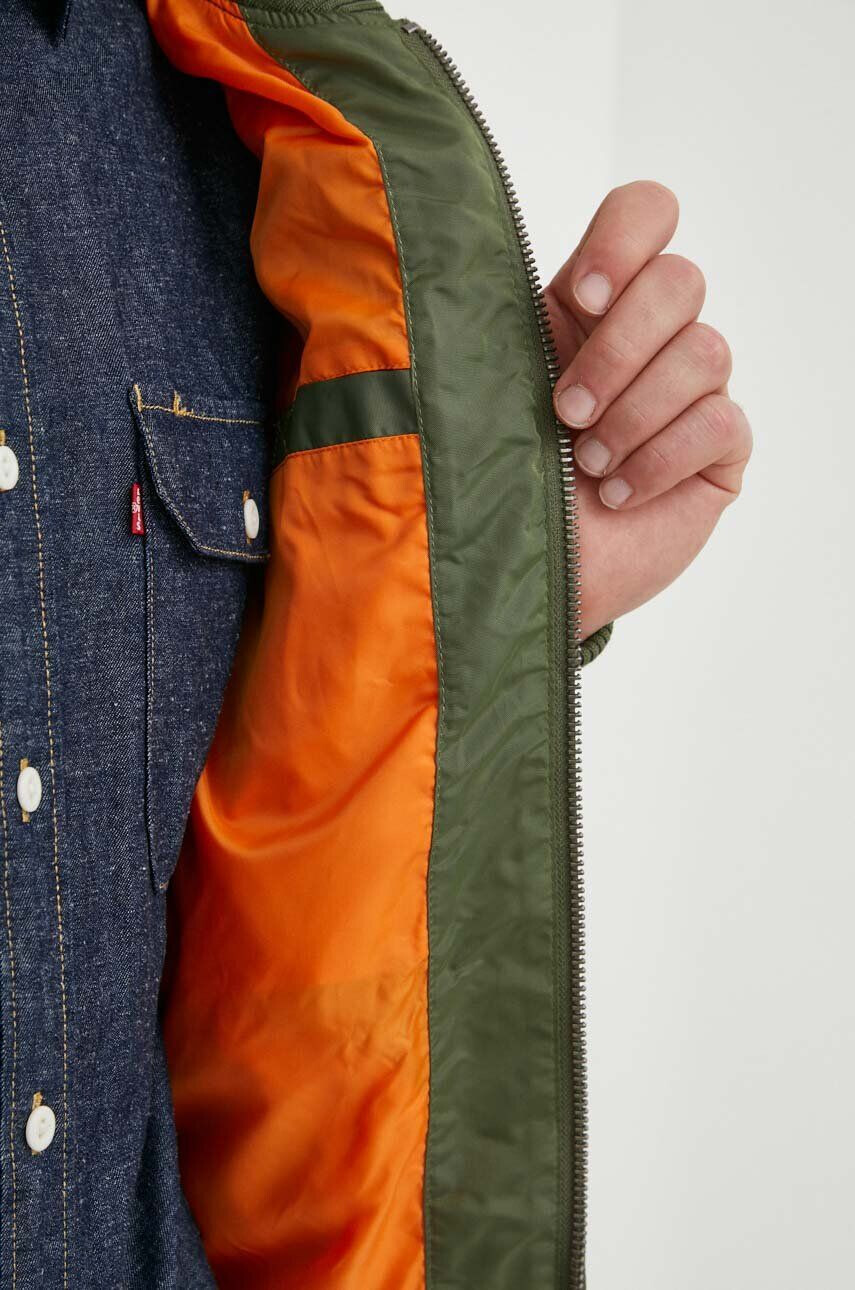 Alpha Industries geacă bomber MA-1 TT bărbați culoarea verde de tranziție 191103.01-SageGreen - Pled.ro