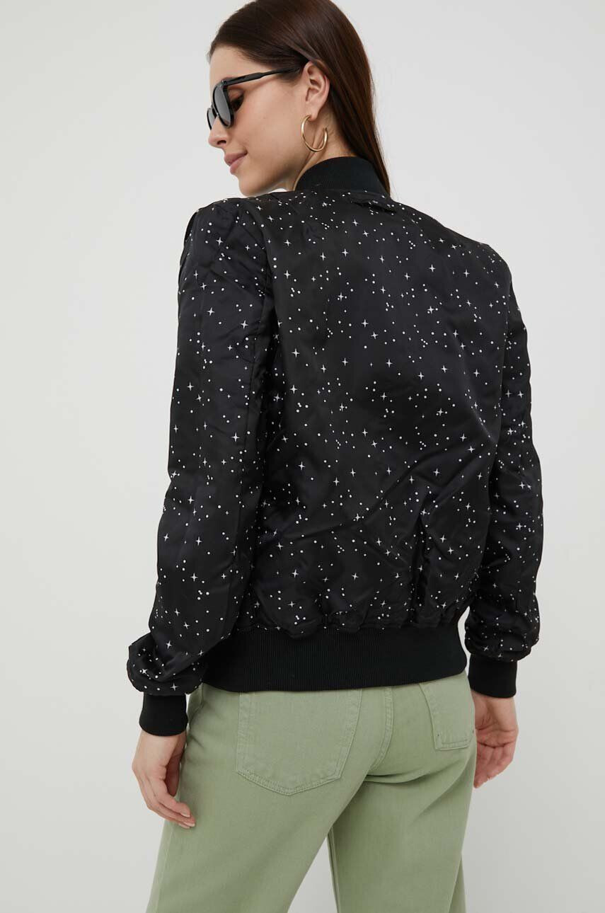 Alpha Industries geacă bomber cu două fețe MA-1 TT NASA REVERSIBLE WMN femei culoarea negru de tranzitie 186022.03-Black - Pled.ro