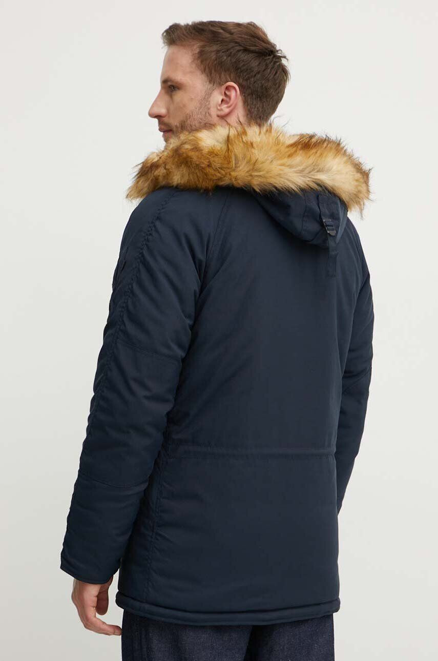 Alpha Industries geacă Explorer bărbați culoarea albastru marin de iarnă 193128.07-navy - Pled.ro