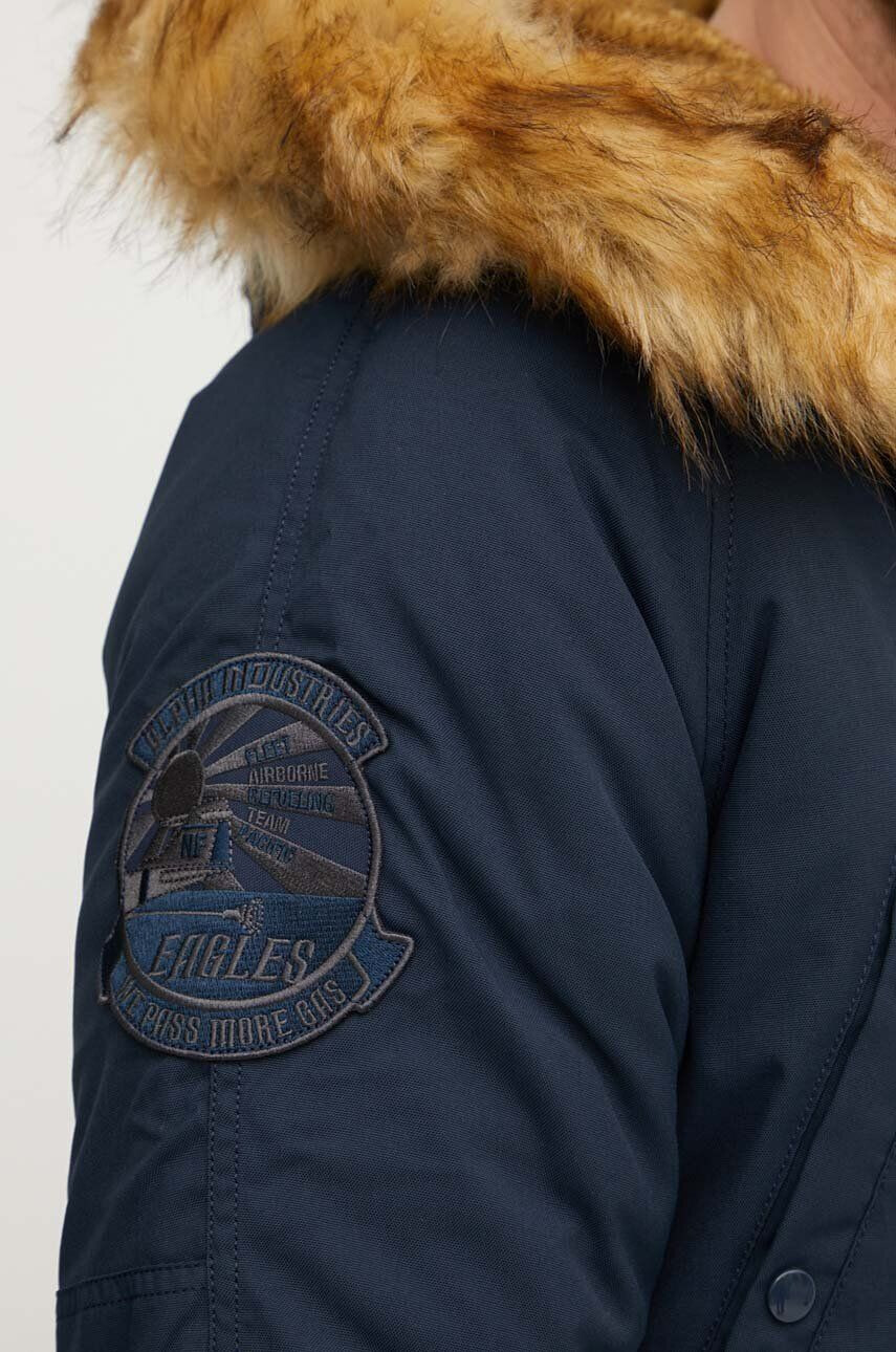 Alpha Industries geacă Explorer bărbați culoarea albastru marin de iarnă 193128.07-navy - Pled.ro