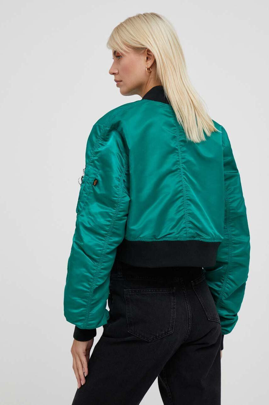 Alpha Industries geaca MA-1 BOXY WMN femei culoarea verde de tranzitie - Pled.ro