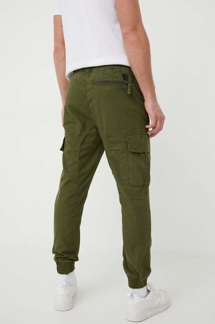 Alpha Industries pantaloni de bumbac Ripstop Jogger culoarea verde 116201.142-DarkOlive - Pled.ro