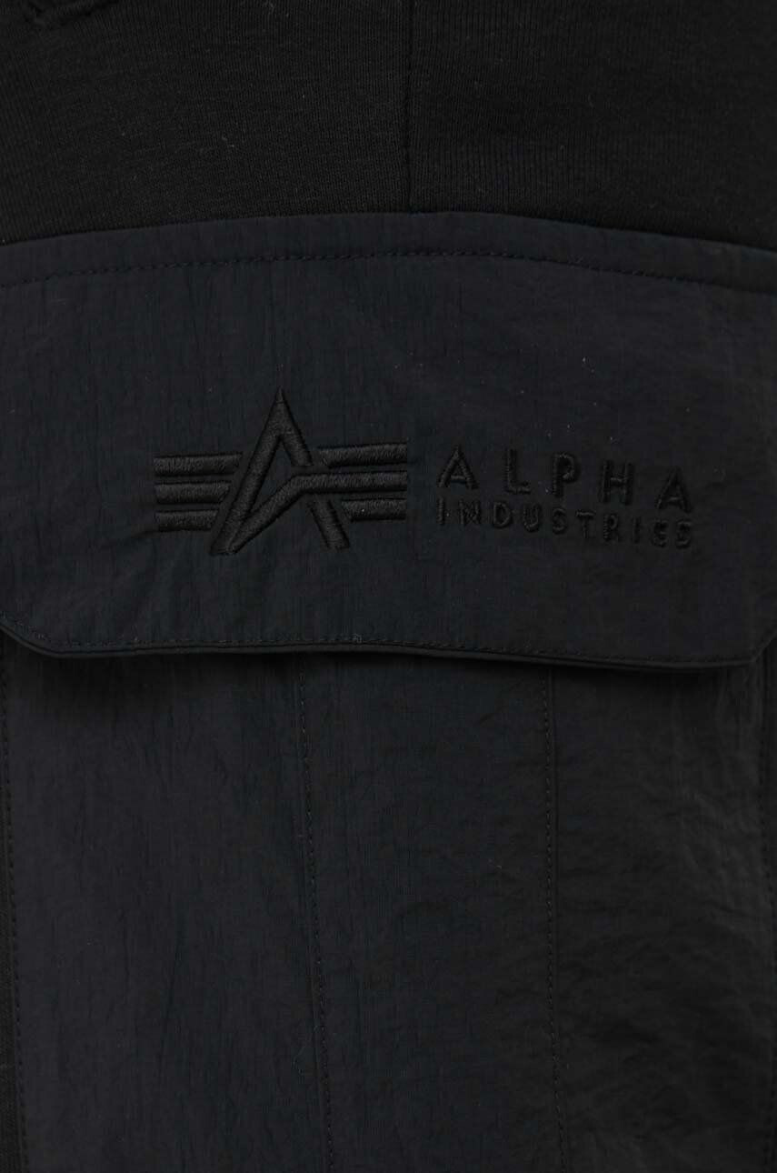 Alpha Industries pantaloni de trening culoarea negru neted 108363.03-Black - Pled.ro