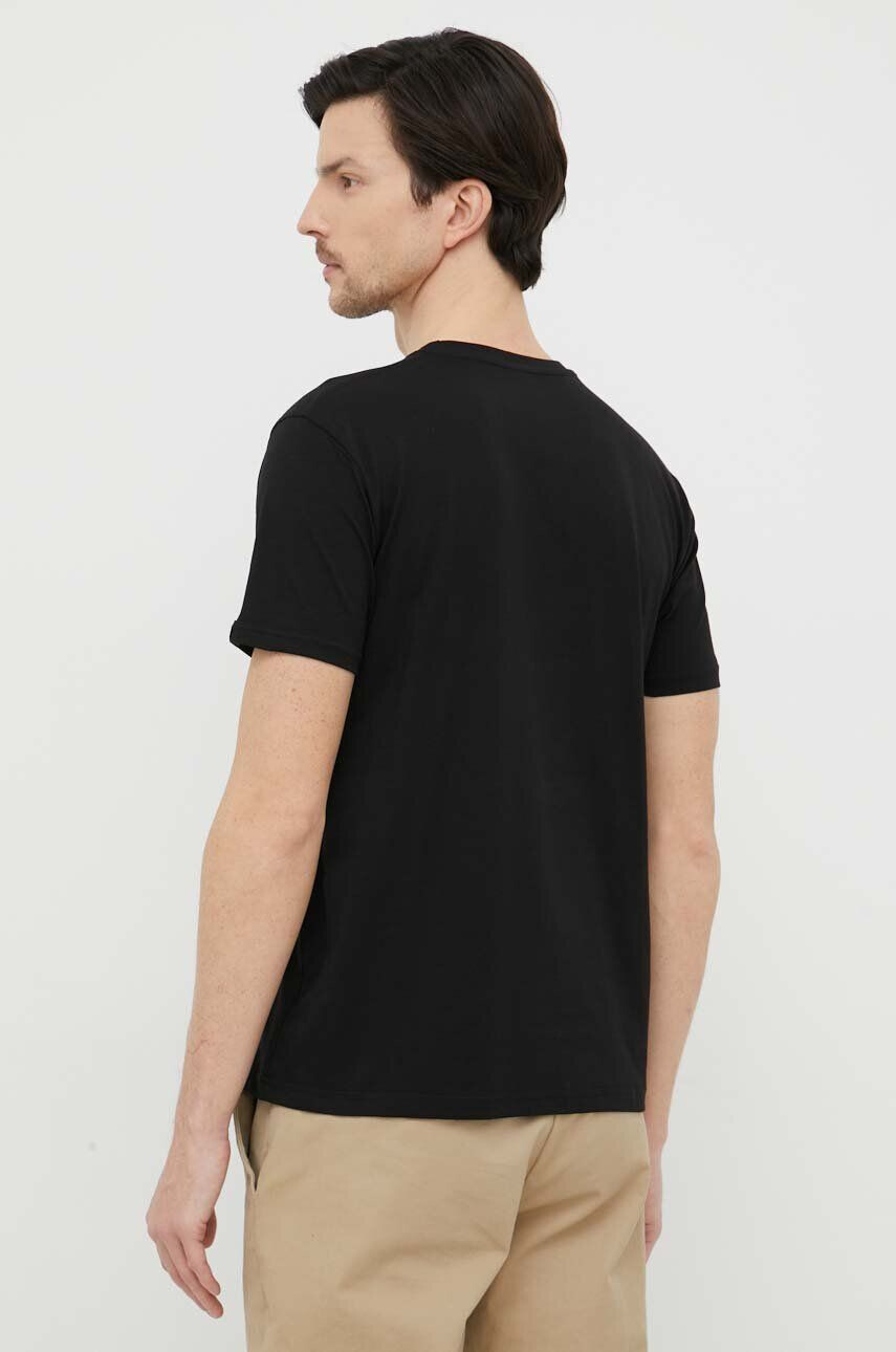 Alpha Industries tricou din bumbac Basic T-Shirt Foil Print culoarea negru cu imprimeu 100501FP.583-BlackGold - Pled.ro