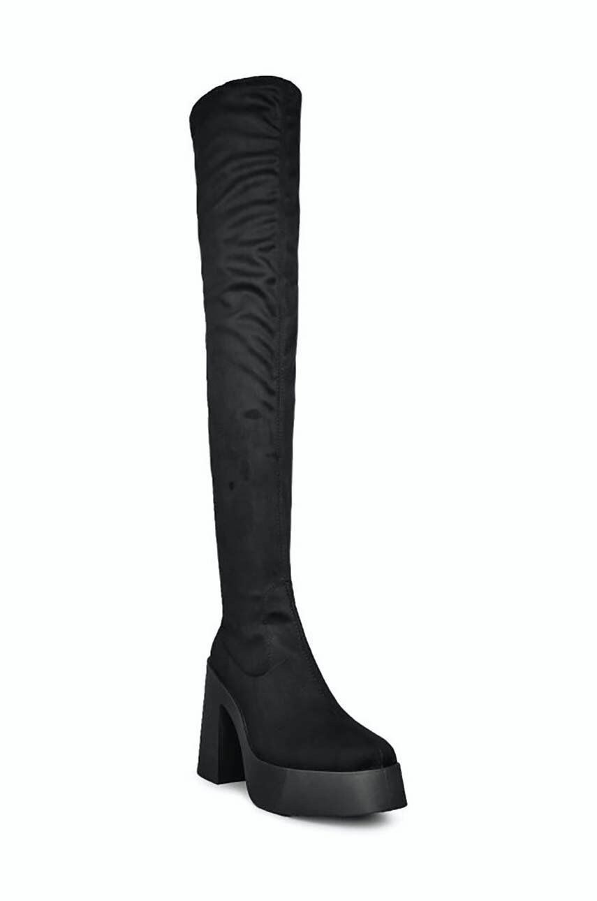 Altercore cizme Daphne Faux Suede femei culoarea negru cu platforma - Pled.ro