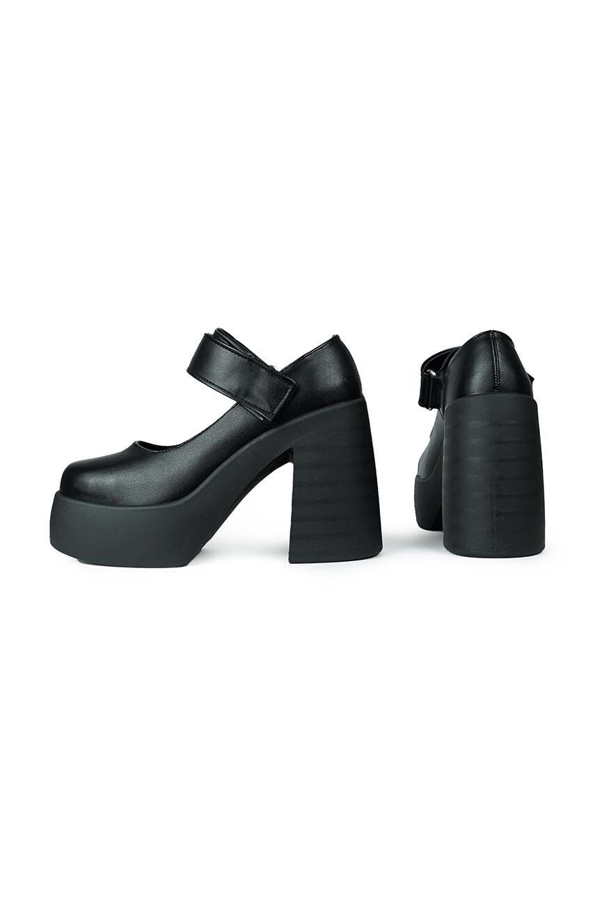 Altercore pumps Tia femei culoarea negru cu toc drept - Pled.ro