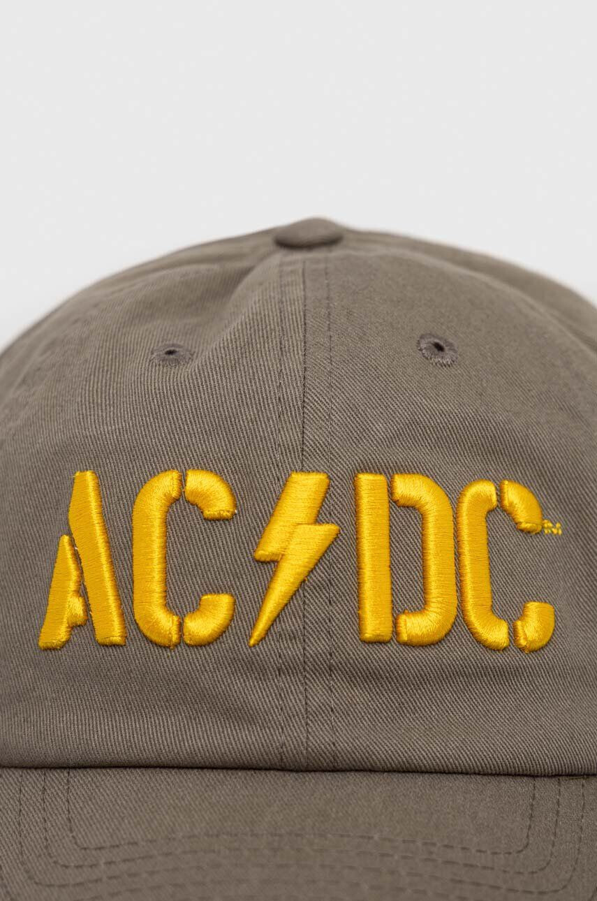 American Needle șapcă de baseball din bumbac ACDC culoarea verde cu imprimeu - Pled.ro