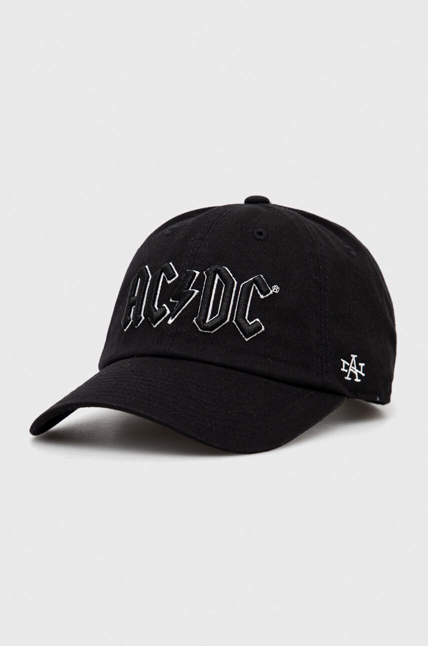 American Needle șapcă de baseball din bumbac ACDC culoarea negru cu imprimeu - Pled.ro