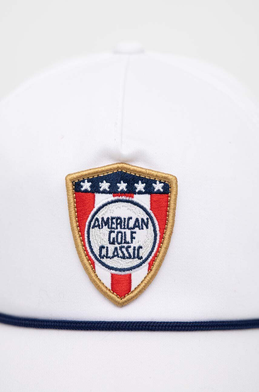 American Needle șapcă de baseball din bumbac American Golf Classic culoarea alb cu imprimeu - Pled.ro