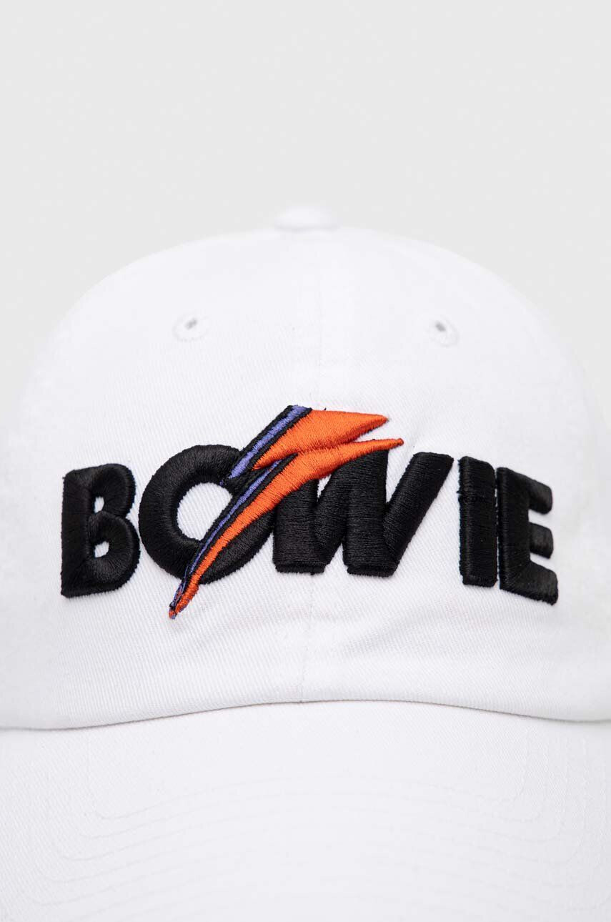 American Needle șapcă de baseball din bumbac David Bowie culoarea alb cu imprimeu - Pled.ro