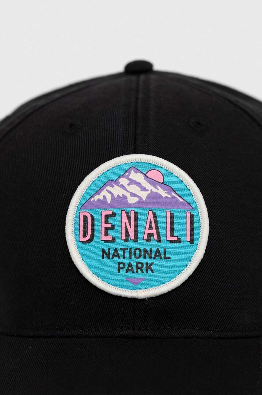 American Needle șapcă de baseball din bumbac Denali National Park culoarea negru cu imprimeu - Pled.ro