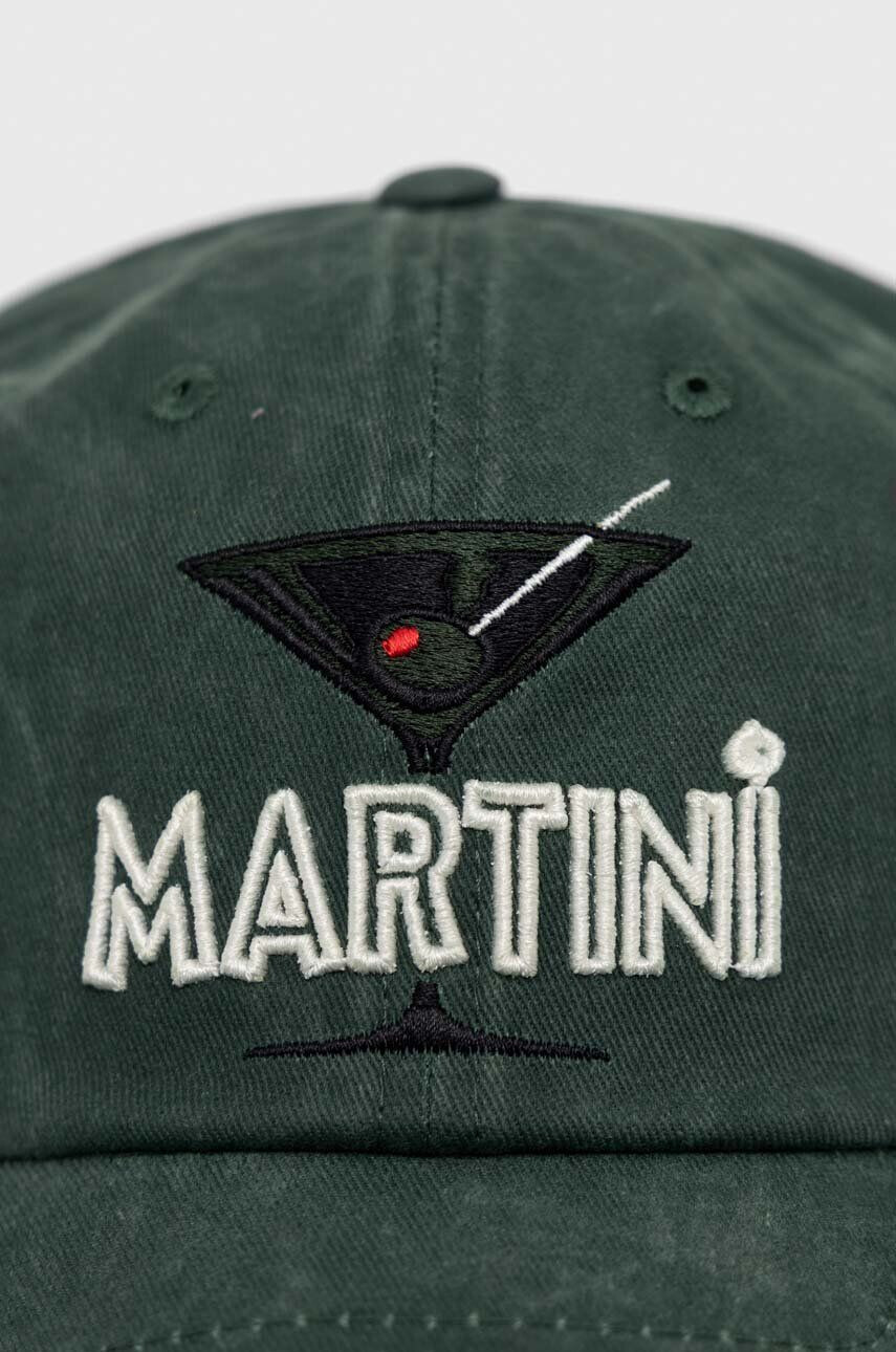 American Needle șapcă de baseball din bumbac Martini culoarea verde cu imprimeu - Pled.ro