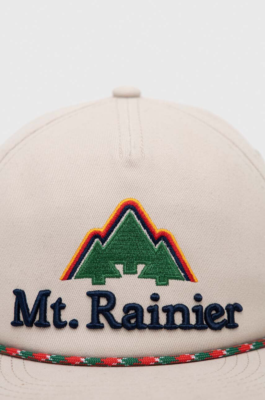 American Needle șapcă de baseball din bumbac Mount Rainier culoarea bej cu imprimeu - Pled.ro