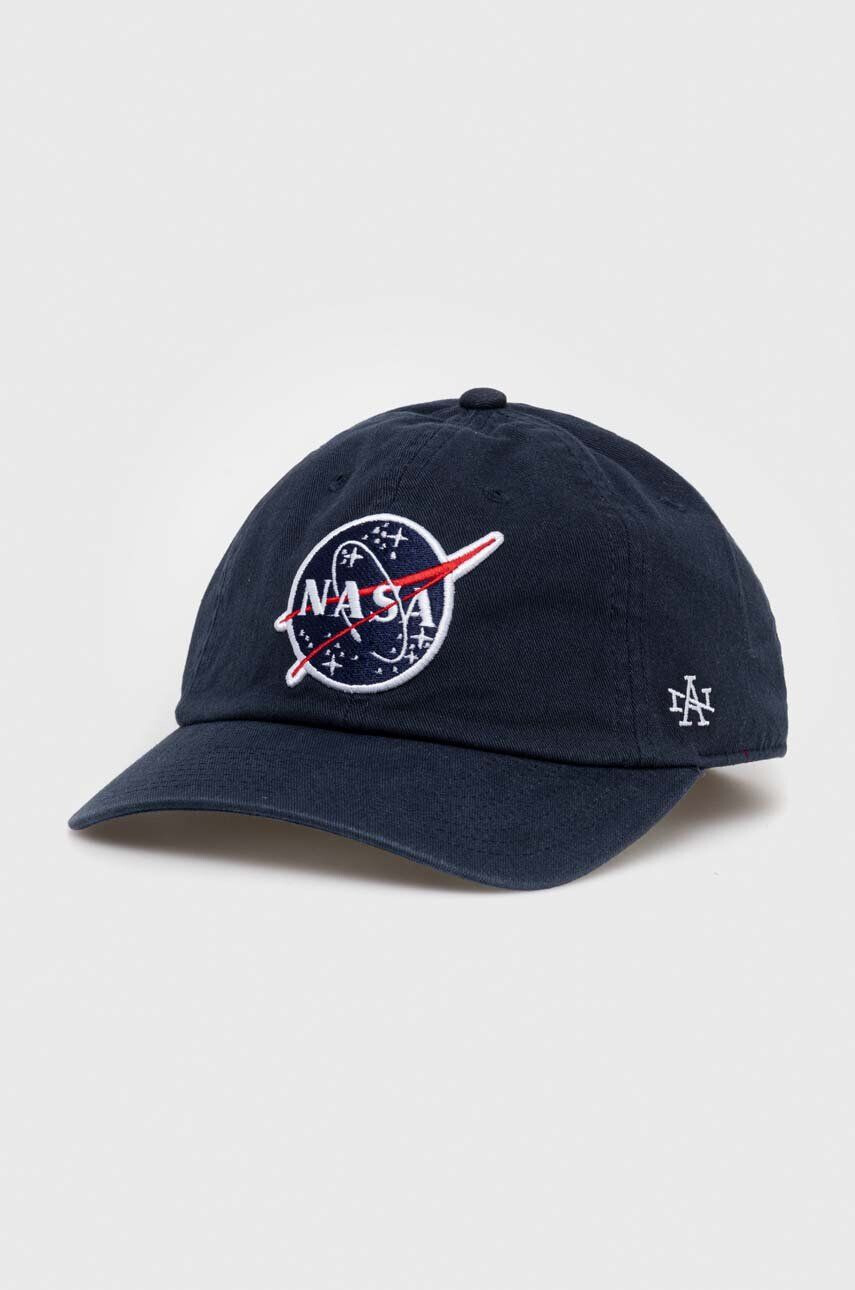 American Needle șapcă de baseball din bumbac Nasa culoarea albastru marin cu imprimeu - Pled.ro