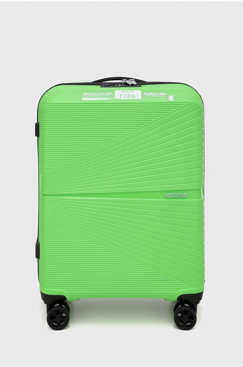 American Tourister valiza culoarea verde - Pled.ro